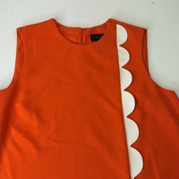 Victoria Beckham for Target Orange Sleeveless Tank Top with Scallop Blouse - Picture 5 of 13